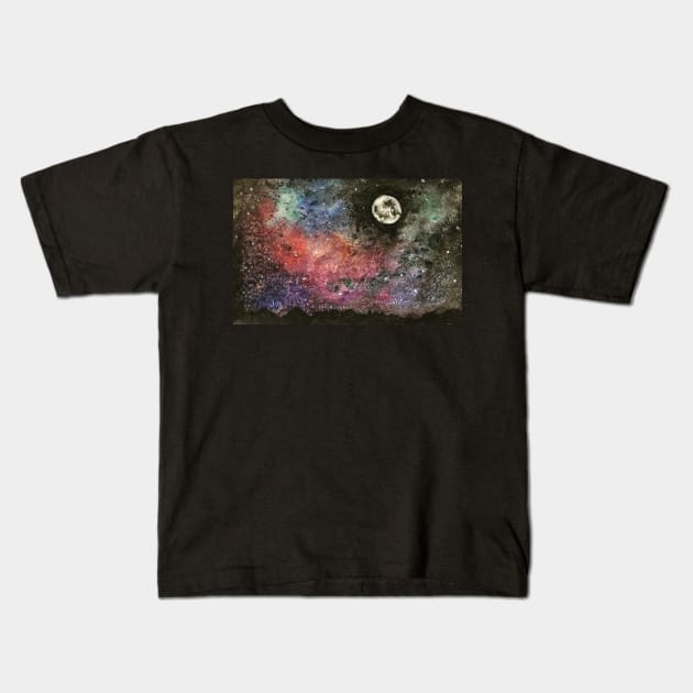 Galaxy Kids T-Shirt by hollydoesart